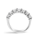 14K White Gold 1 1/2 Cttw Diamond 7 Stone Band Ring