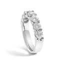 14K White Gold 2. 0 Cttw Diamond 7 Stone Band Ring