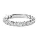 14K White Gold 1.00 Cttw Round Diamond Prong Set Wedding Band