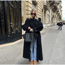 Spring Women's Trench Elegant Lapel Large Coat