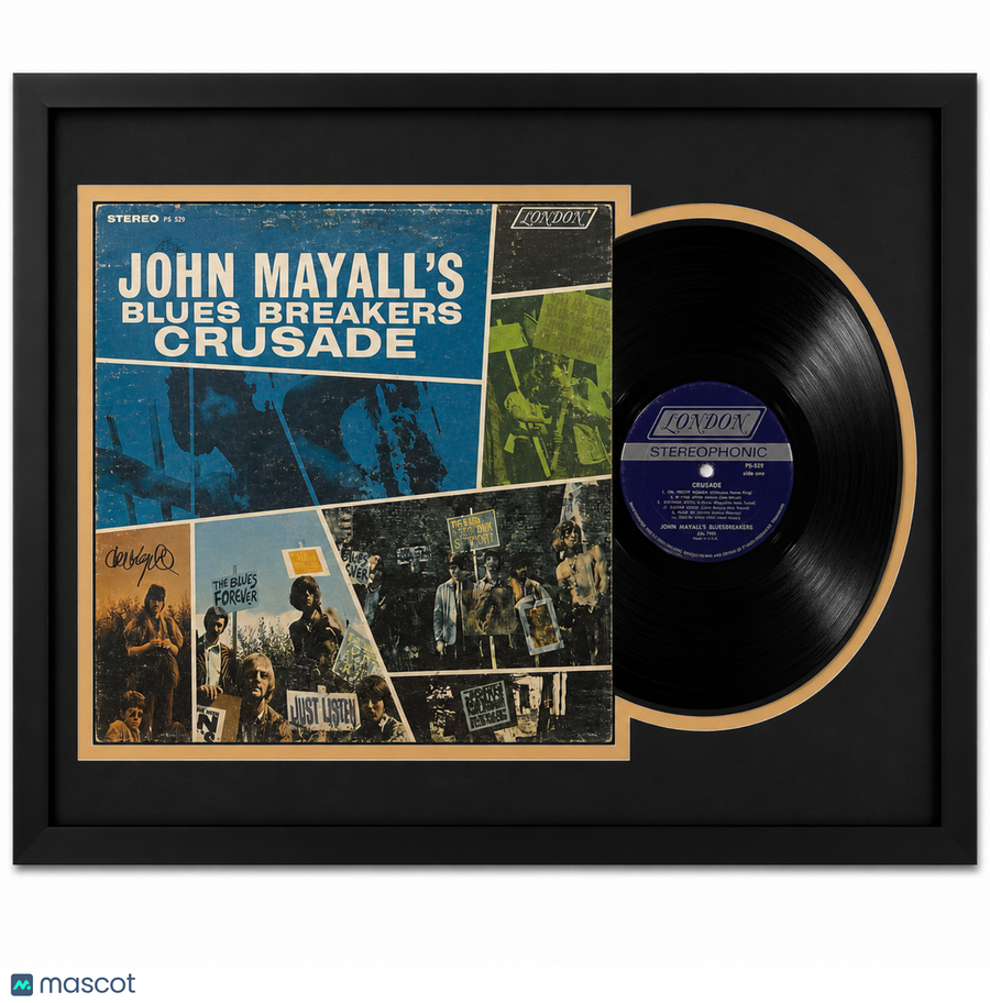John Mayall Signed Crusade Framed Vinyl PSA Album Auth
