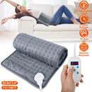 22.8x11.4” Electric Heating Pad for Shoulder Neck Back Spine Legs Feet Pain Relief w/ 9 Temperature Levels 4 Timer Modes