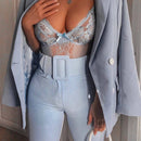 Women's slim Capris with high waist casual pants