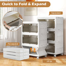 33 Gal 3-Pack Stackable Plastic Storage Bins with Lid for Bedroom Living Room-White