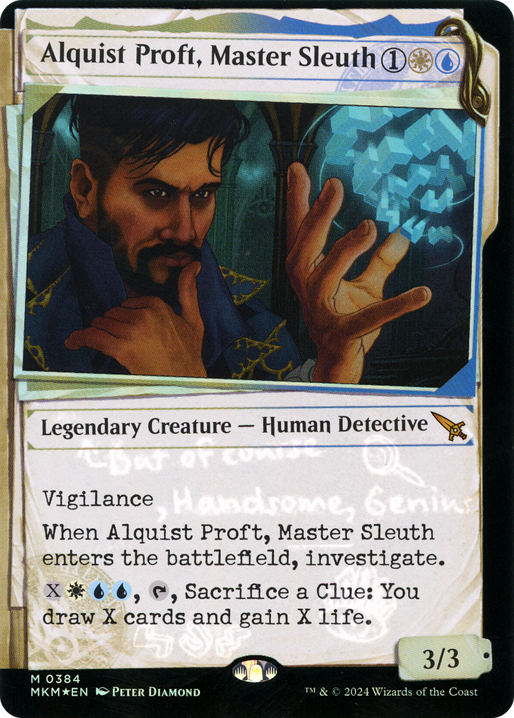 Alquist Proft, Master Sleuth (MKM-384) - Murders at Karlov Manor: (Showcase) Foil