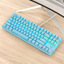 87-Key Mechanical Keyboard with Green Switches - Desktop Non-Punch Design