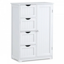 Laundry Room Bundle: Wooden Cabinet Wall-Mounted Bathroom Storage Clothe Dryer Laundry Basket