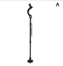 Telescopic Stick Stool Folding Handle Walking Stick