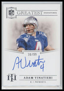 Adam Vinatieri 2024 Panini National Treasures #NFLG-AV Greatest Signatures #/99