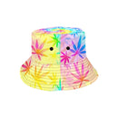 Rainbow Weed Tie-Dye Bucket Hat