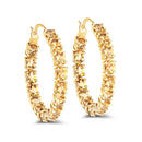 4.80 Carat Genuine Citrine .925 Sterling Silver Earrings
