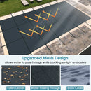 34 x 18 Feet Safety Pool Cover Fits 32 x16 Feet Inground Swimming Pools
