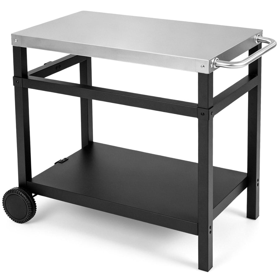 Double-Shelf Grill Table 34