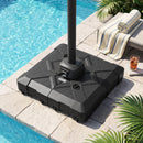 34" x 34" Cantilever Patio Umbrella Base with 4 Wheels