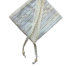 Embroidered Lace-trimmed Floral Silk Scarf