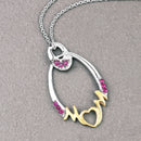 0.18 Carat Genuine Ruby .925 Sterling Silver Pendant