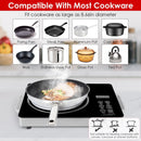3500W Single Ceramic Electric Cooktop with 12 Power Levels & Timer