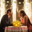 40 LEDs Rose Flower String Lights 10ft/3m Battery Operated Decorative Lights for Anniversary Valentine\'s Wedding Bedroom