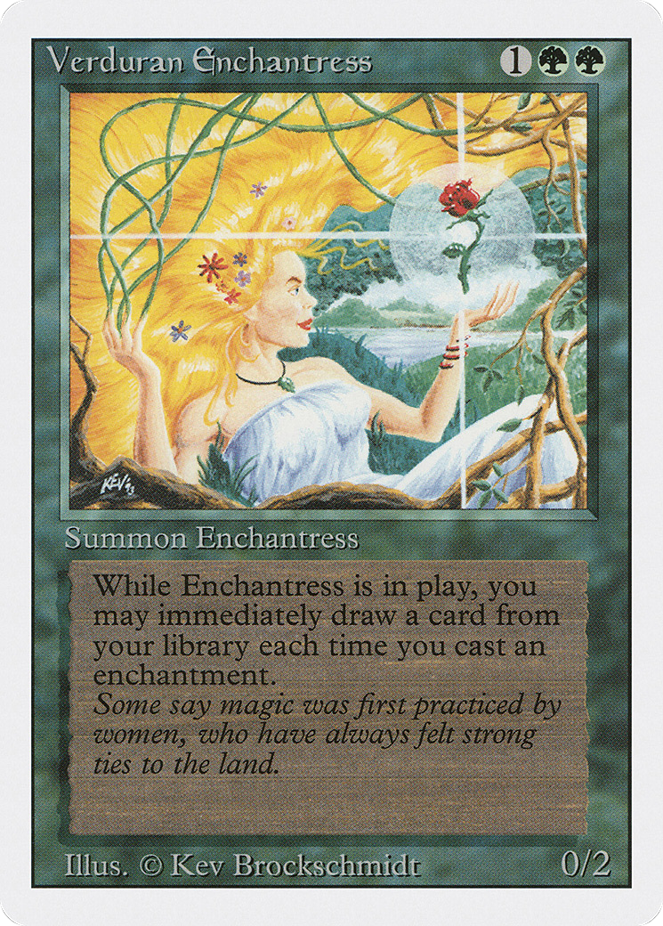 Verduran Enchantress (3ED-223) - Revised Edition