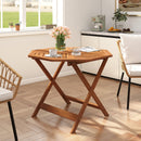35.5 Inch Solid Wood Patio Dining Table Octagon Table with 1.97 Inch Umbrella Hole