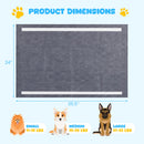 35.5" x 24" Charcoal Dog Pee Pads 6-Layer for Dogs