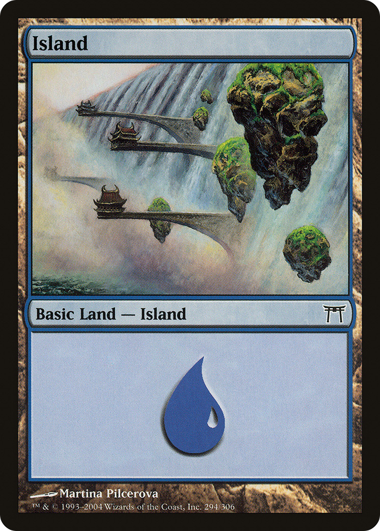 Island (CHK-294) - Champions of Kamigawa Foil