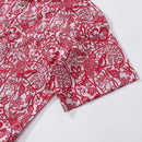Hawaiian Shirt For Men Paper-Cut Painting Button-down Shirt Short Sleeve 100% Cotton Shirt By Yakima