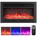 33/36-Inch Electric Fireplace Insert 750W/1500W Recessed Fireplace Heater