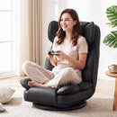 360 Degree Swivel Floor Gaming Chair with 6-Position Adjustable Backrest and Sponge Filling