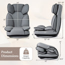 360 Degree Swivel Floor Gaming Chair with 6-Position Adjustable Backrest and Sponge Filling