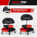 Rolling Mechanic Stool with Adjustable Height & Tool Trays