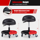Rolling Mechanic Stool with Adjustable Height & Tool Tray