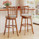 360¬∞ Rotating Counter Height Chairs Set of 2 with Upholstered Seat and Backrest