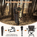 360¬∞ Swivel Hunting Chair Portable Foldable Hunting Chair Set of 2-Camo