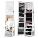 360¬∞ Swivel Jewelry Cabinet with Full Length Mirror