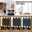 360¬∞ Swivel Jewelry Cabinet with Full Length Mirror