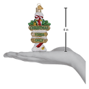 Jolly Junction Post Ornament