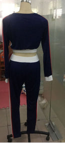 Hot sale big stripe sports suit