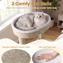 36" Cat Tree with Plush Perches & Scratching Posts