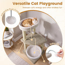 36" Cat Tree with Plush Perches & Scratching Posts