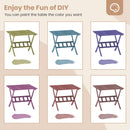 36-Inch Acacia Wood Folding Patio Dining Table with Umbrella Hole for 4 People