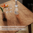 Counter Height Bar Table 36" with Solid Rubberwood Legs