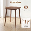 Counter Height Bar Table 36" with Solid Rubberwood Legs