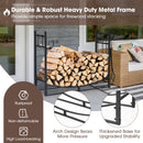 30 Inch Firewood Rack with 4 Tool Set Kindling Holders for Indoor and Outdoor