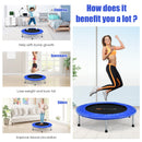 36 Inch Mini Folding Trampoline Portable Recreational Fitness Rebounder