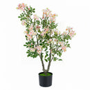 Artificial Impatiens Tree 36" with Pink Flowers and Fruits
