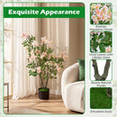 Artificial Impatiens Tree 36" with Pink Flowers and Fruits