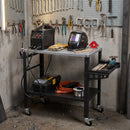 Welding Table 36x18" with 144 Fixture Holes and Lockable Wheels