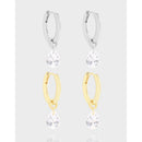 Light Luxury Water Drop Sterling Silver Earrings