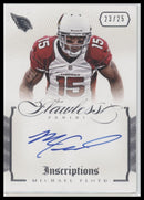 2014 Panini Flawless Inscriptions Michael Floyd #/25 Auto #29